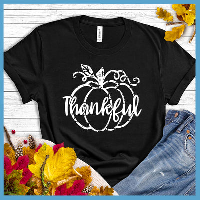 Thankful Pumpkin T-Shirt - Rocking The Dog Mom Life
