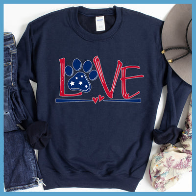 Dog Love Americanized Sweatshirt