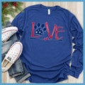 Dog Love Colored Print Version 2 Long Sleeves - Rocking The Dog Mom Life