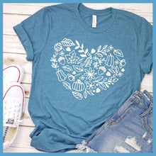 Load image into Gallery viewer, Fall Heart T-Shirt - Rocking The Dog Mom Life
