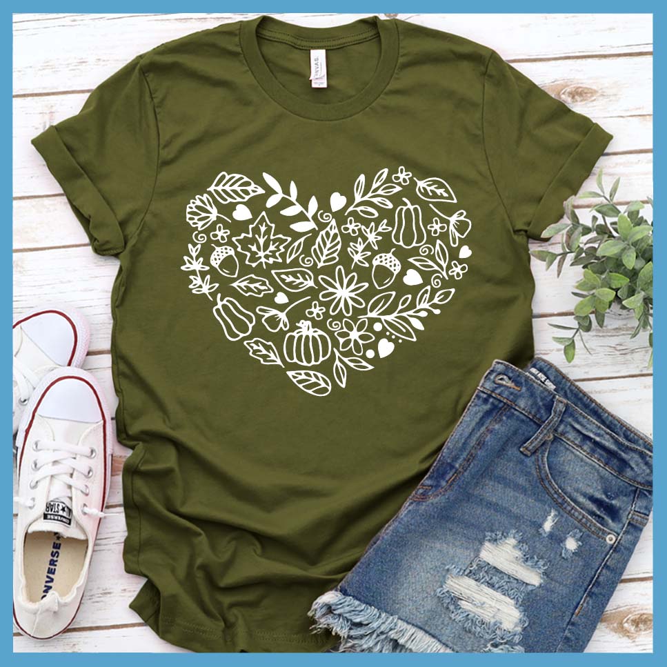 Fall Heart T-Shirt - Rocking The Dog Mom Life