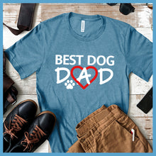Load image into Gallery viewer, Best Dog Dad Colored Print T-Shirt - Rocking The Dog Mom Life
