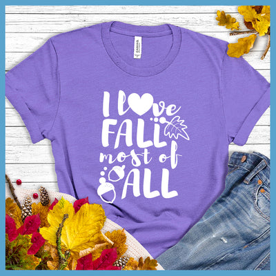 I Love Fall Most of All T-Shirt - Rocking The Dog Mom Life