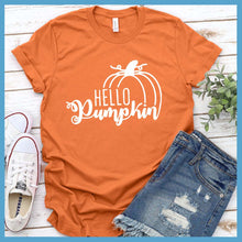 Load image into Gallery viewer, Hello Pumpkin T-Shirt - Rocking The Dog Mom Life
