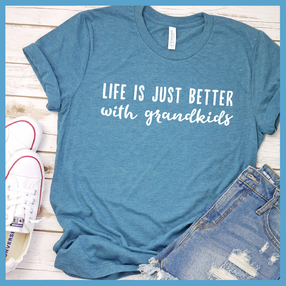 Life Is Just Better With Grandkids T-Shirt - Rocking The Dog Mom Life
