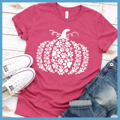 Pumpkin Paw Prints T-Shirt - Rocking The Dog Mom Life