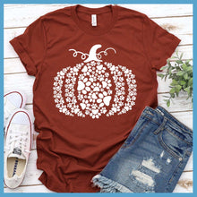 Load image into Gallery viewer, Pumpkin Paw Prints T-Shirt - Rocking The Dog Mom Life
