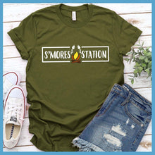 Load image into Gallery viewer, S’mores Station Colored T-Shirt - Rocking The Dog Mom Life
