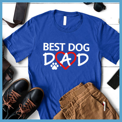 Best Dog Dad Colored Print T-Shirt - Rocking The Dog Mom Life