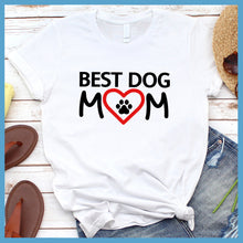 Load image into Gallery viewer, Best Dog Mom Colored Print T-Shirt - Rocking The Dog Mom Life
