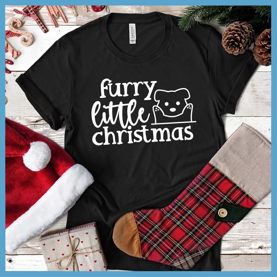 Furry Little Christmas T-Shirt - Rocking The Dog Mom Life