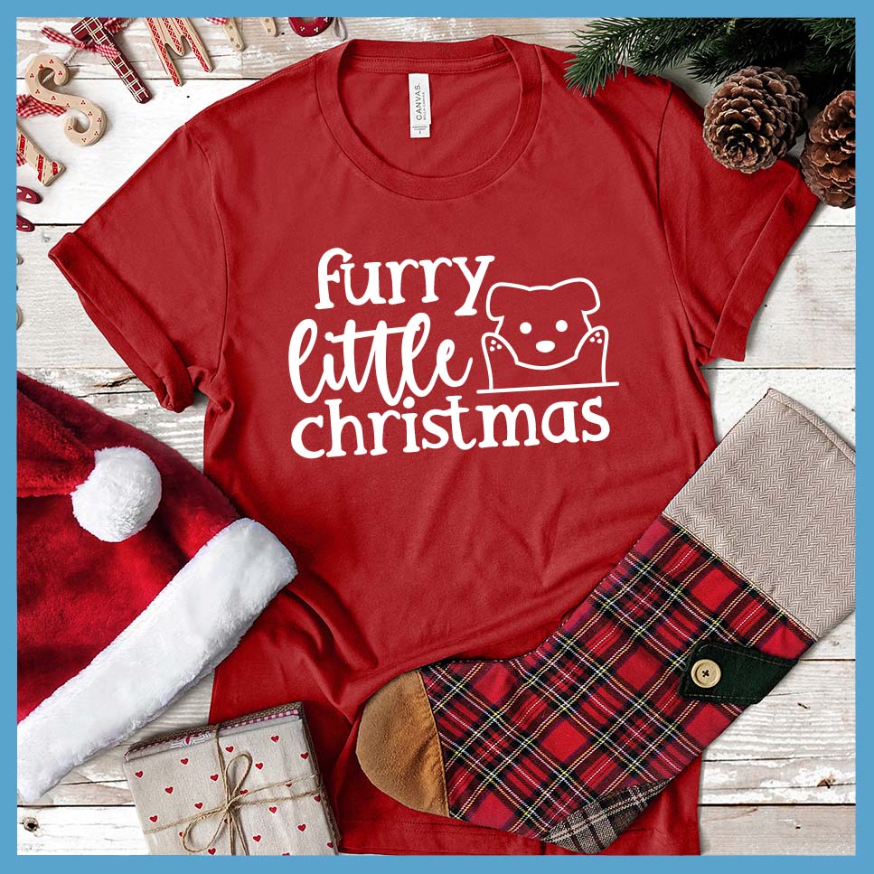 Furry Little Christmas T-Shirt - Rocking The Dog Mom Life