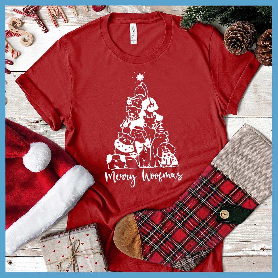 Merry Woofmas T-Shirt - Rocking The Dog Mom Life